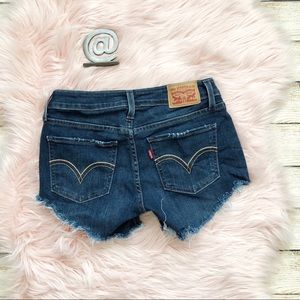 Levi's | 535 Super Skinny Custom Dark Shorts SIZE 4/27